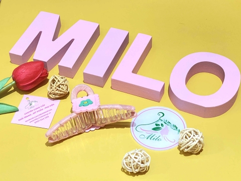 Kẹp tóc quấn vải mix charm cute