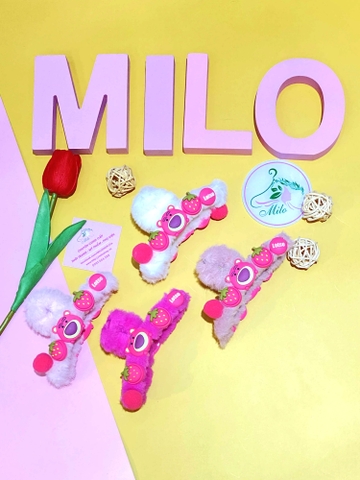 Kẹp lông gấu dâu lotso (lông hồng)