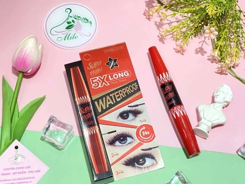 Mascara 2 đầu Sivanna Colors 5X Long Deep Black Waterproof