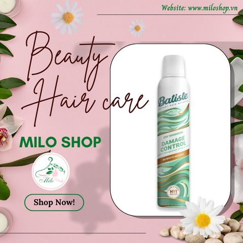 Dầu gội khô Batiste Dry Shampoo -200ml (Damage)