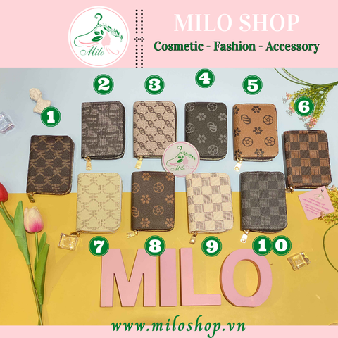 Ví ngắn cầm tay thương hiệu mix mẫu