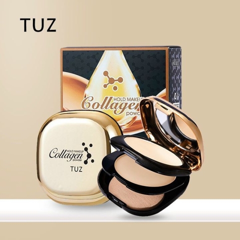 Phấn phủ 2 tầng kiềm dầu Tuz Collagen Hold Makeup Powder - 30g