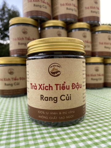 Trà Xích tiểu đậu (đậu đỏ) An Hòa rang củi mộc thủ công có hạ thổ HSD 12 tháng thương hiệu An Hòa Farm