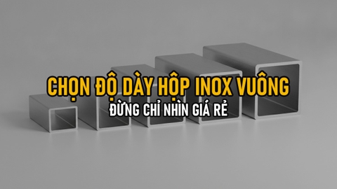 Chọn Độ Dày Hộp Inox Vuông 304 Theo Tải Trọng — Đừng Chỉ Nhìn Giá Rẻ