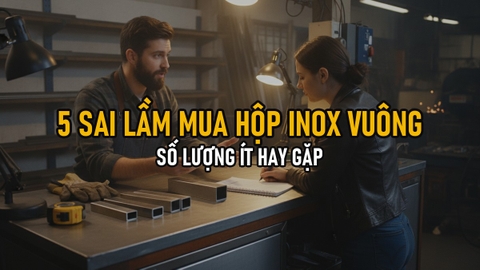 5 Sai Lầm Khi Mua Hộp Inox Vuông 304 Số Lượng Ít (Và Cách Đặt Đúng Ngay Lần Đầu)