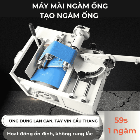 [MUA HỘ] Máy mài ngàm ống, máy tạo ngàm ống