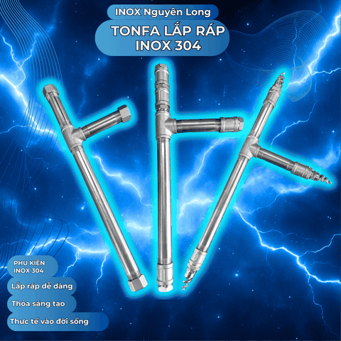 TONFA Lắp Ráp Inox 304 – Sáng Tạo Từ Phụ Kiện Ren INOX 304