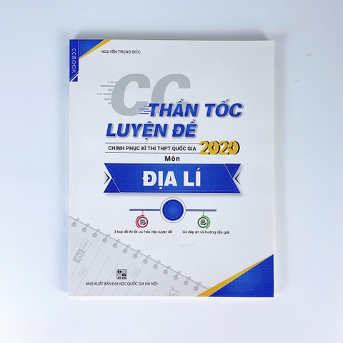 CC Thần tốc luyện đề 2020 môn Địa Lí tập 1