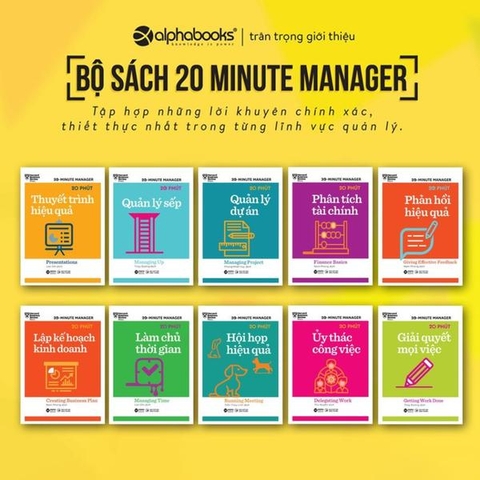 Bộ 20 Minute Manager - HBR 20 Phút (Combo 10 Cuốn)
