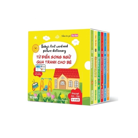 Box Set Baby’S First Word And Picture Dictionary - Từ Điển Song Ngữ Qua Tranh Cho Bé (6 Cuốn)