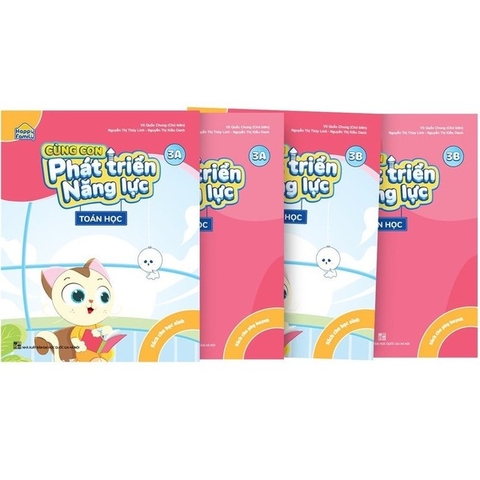 Bộ 4 Cuốn Happy Family Cùng Con Phát Triển Năng Lực Toán Học Lớp 3 (Tập 3A - 3B)