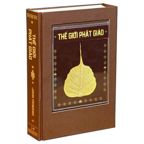 Thế Giới Phật Giáo - Bìa Cứng - Phiên Bản Đặc Biệt Gắn Lá Bồ Đề Từ Đất Phật