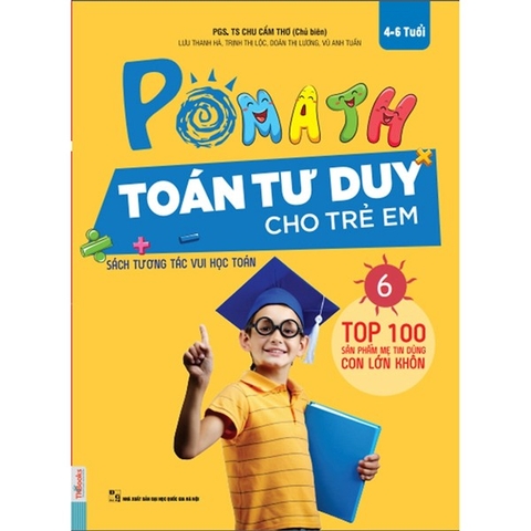 POMath Toán Tư Duy Cho Trẻ Em 4-6 Tuổi - Tập 6