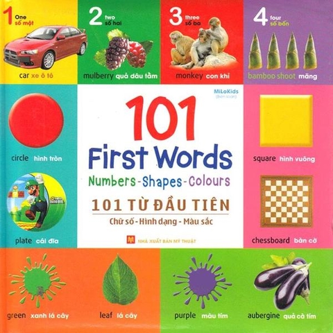 101 Từ Đầu Tiên: Chữ Số - Hình Dạng - Màu Sắc