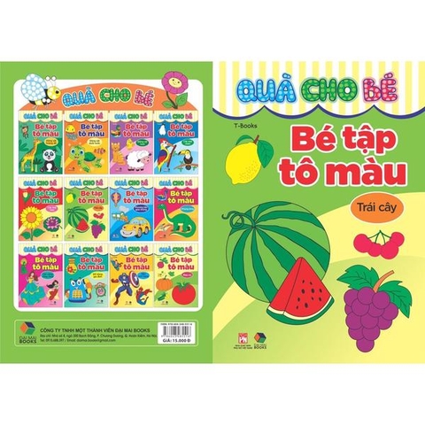 Quà Cho Bé - Bé Tập Tô Màu ( Trái Cây)