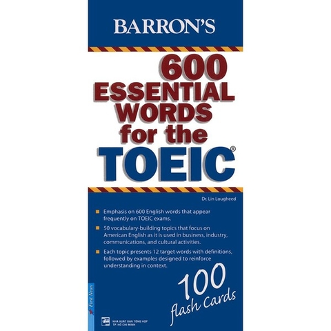 Hộp Flash Cards - 600 Essential Words For The TOEIC