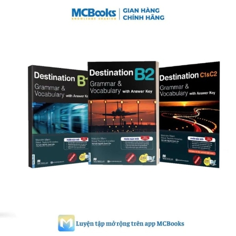Sách - Trọn Bộ Giáo Trình Destination Grammar & Vocabulary B1, B2, C1&C2 phân loại Lẻ/combo PB 2025 - B2 kèm đáp án