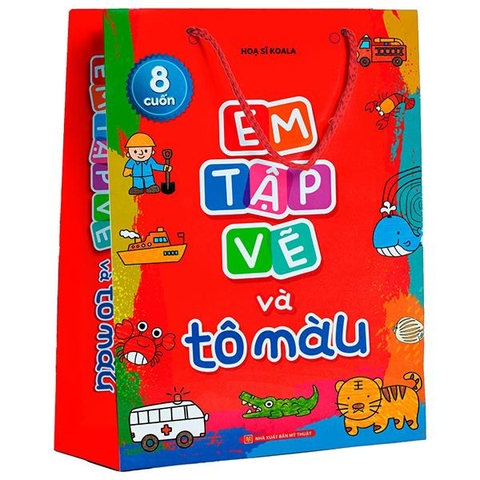 Em Tập Vẽ Và Tô Màu (Túi 8 Cuốn)
