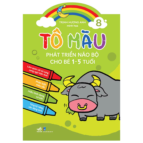 Bộ Tô Màu Phát Triển Não Bộ Cho Bé 1-5 Tuổi (10 Cuốn Lẻ)