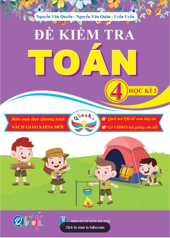 Đề Kiểm Tra TOÁN 4 Học Kì 2