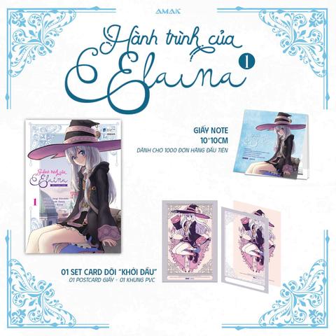 Hành Trình Của Elaina - Tập 1 (Manga) - Tặng giấy note