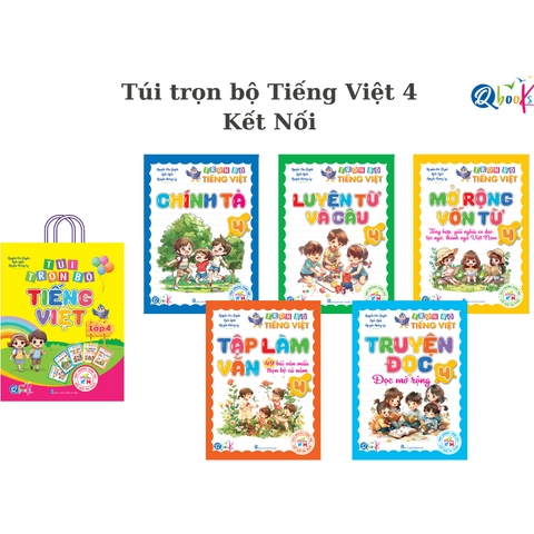 Túi Trọn Bộ Học Chuyên Sâu Học Đâu Chắc Đấy - Tiếng Việt Lớp 4- Cả năm (5 Cuốn)