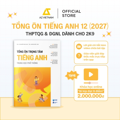 Ôn Thi Tốt Nghiệp THPT 2027: Tổng Ôn Trọng Tâm Môn Toán, Văn, Anh, Lí, Hóa, Sinh, Sử, Địa. Tặng Khóa Học 2 Triệu - Tổng Ôn Tiếng Anh