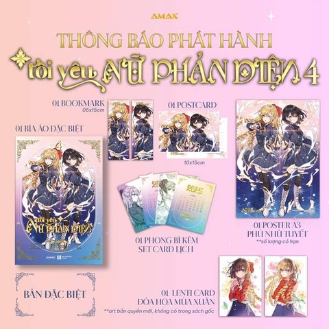 Tôi Yêu Nữ Phản Diện Tập 4 (Light Novel) - Bản Đặc Biệt (Tặng 1 Set Postcard Lịch, 1 Lenti Card)