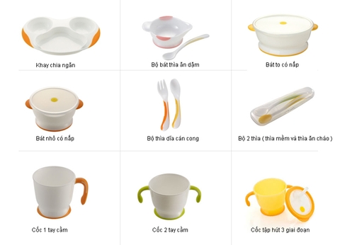 Những Dụng Cụ Ăn Dặm Cho Bé Không Thể Thiếu