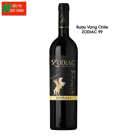 Rượu vang Zodiac Syrah Galaxy 99-Chile, chai (750ml, 13.5%).