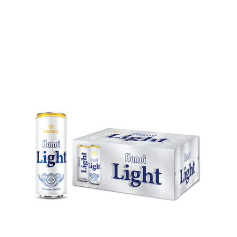 Bia Hà Nội Light lon cao, thùng (24*330ml, 4.2%).
