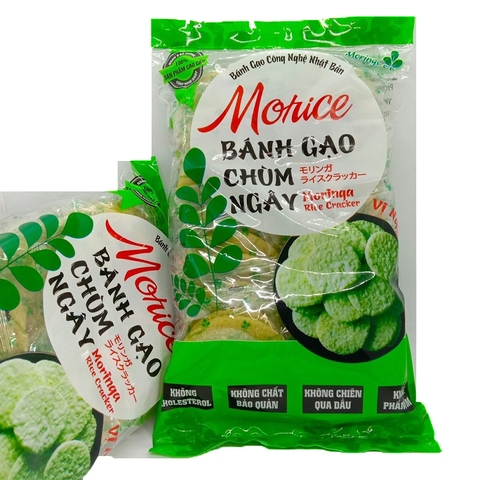 Bánh gạo chùm ngây Morice, vị ngọt dịu-Moringa, gói (170g),