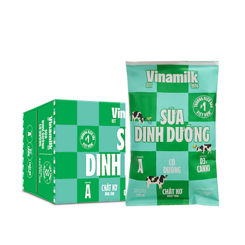 Sữa dinh dưỡng có đường-Vinamilk, thùng (48*220ml).