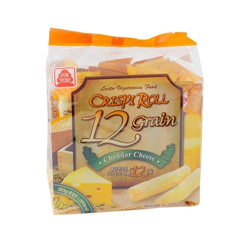 Bánh dinh dưỡng 12 loại ngũ cốc, vị phô mai-Đài Loan, gói (160g).