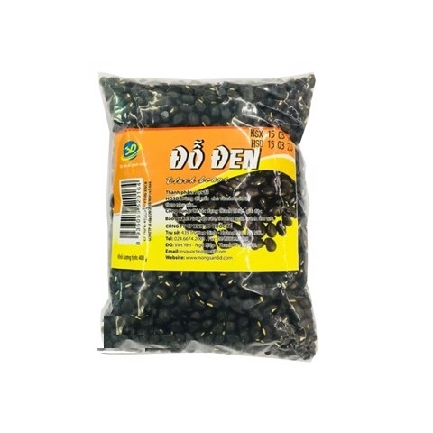 Đỗ đen-3D, túi (400g).