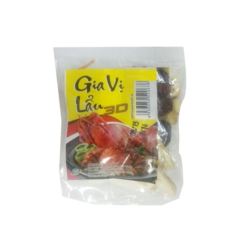 Gia vị lẩu-3D, túi (50g).