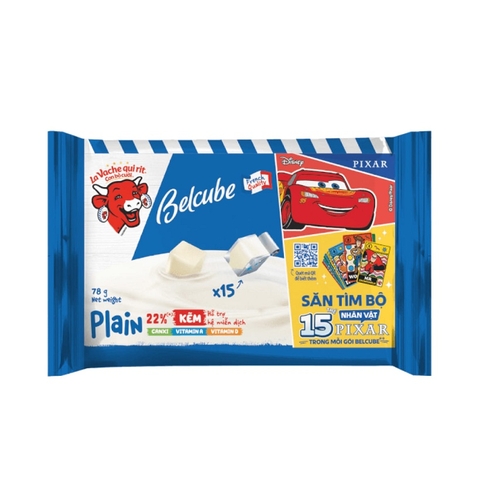 Phô mai Belcube, vị truyền thống (78g, 15miếng),