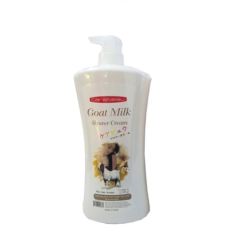 Sữa tắm sáng da tinh chất sữa dê (màu trắng), Carebeau Goat Milk Shower Cream (600g),