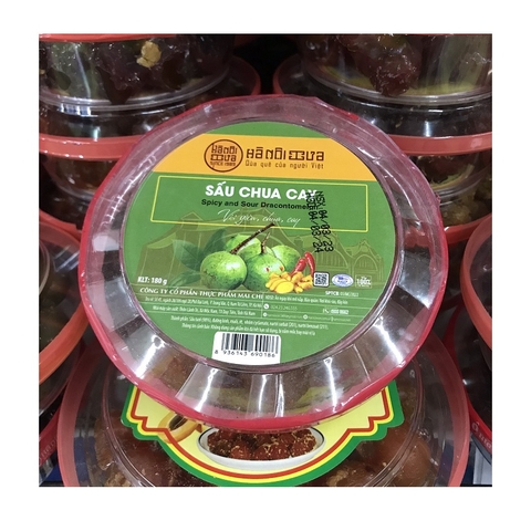 Sấu chua cay, vị gừng chua ngọt-Hà Nội xưa, hộp (180g).