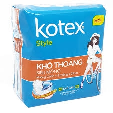Băng vệ sinh Kotex Style lưới không cánh (8 miếng/gói)