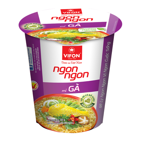 Mì cốc ngon ngon Vifon, vị gà (60g)