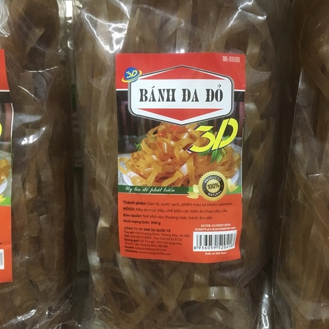 Bánh đa đỏ 3D (300g).