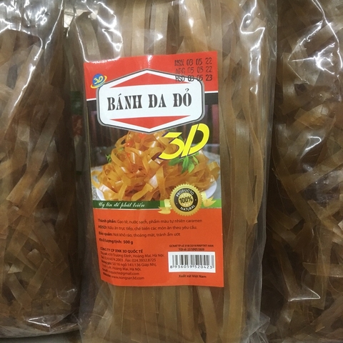 Bánh đa đỏ 3D (500g).