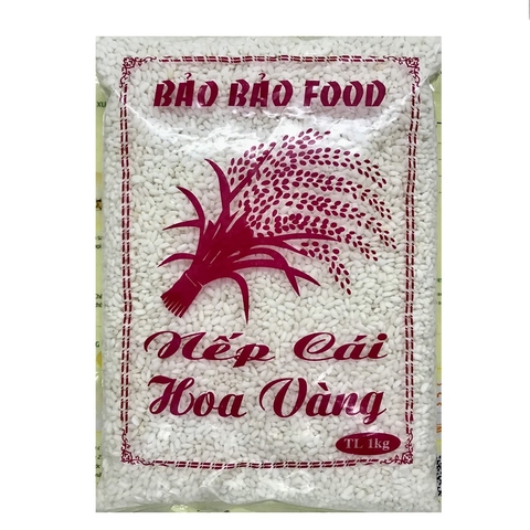 Gạo nếp cái hoa vàng-Bảo Bảo Food, túi (1kg),