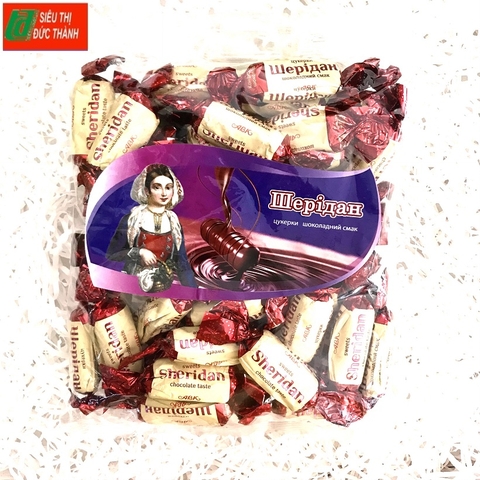 Kẹo socola hạt, Chocolate Nuts Candy, ABK-Ukraina, túi đỏ (500g).