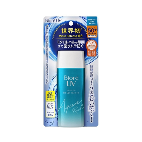 Chống nắng màng nước dưỡng ẩm, Bioré UV Aqua Rich Watery Essence SPF50+/PA++++ (90g),