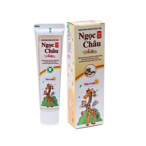 Kem đánh răng dược liệu Ngọc Châu, 6 tuổi trở lên (70g),