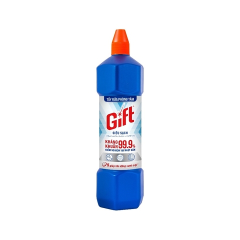 Nước tẩy rửa nhà tắm Gift-đậm đặc siêu sạch, chai (900ml).