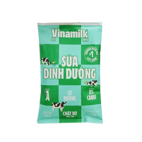 Sữa dinh dưỡng có đường-Vinamilk, túi (220ml).