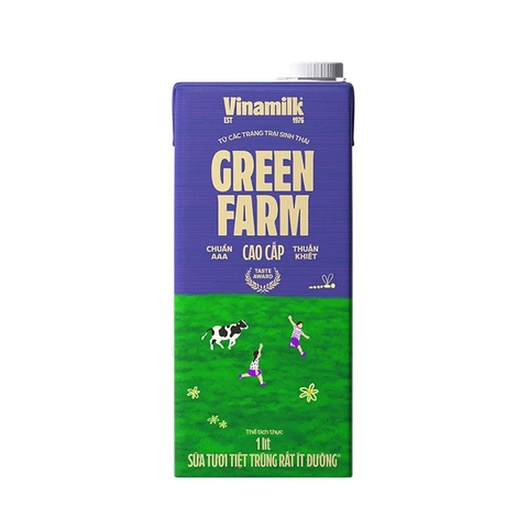 Sữa tươi tiệt trùng rất ít đường Green Farm-Vinamilk (1lít).